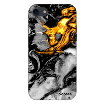 Maskica za Apple iPhone SE 2020 - Black Gold 2