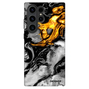 Maskica za Samsung Galaxy S22 Ultra 5G - Black Gold 2