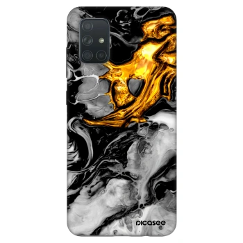 Maskica za Samsung Galaxy A71 A715F - Black Gold 2