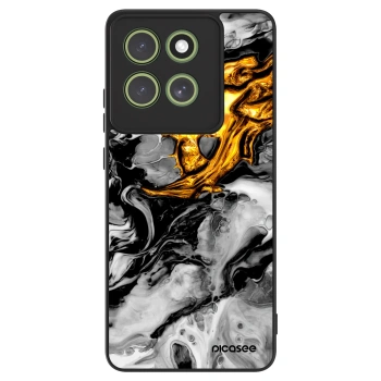 Maskica za Motorola Moto G86 5G - Black Gold 2