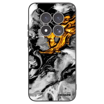 Picasee crna silikonska maskica za Xiaomi Redmi Note 15 Pro 4G - Black Gold 2