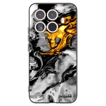 Picasee crna silikonska maskica za Xiaomi 15T Pro - Black Gold 2