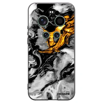 Picasee crna silikonska maskica za Xiaomi 17 Ultra - Black Gold 2