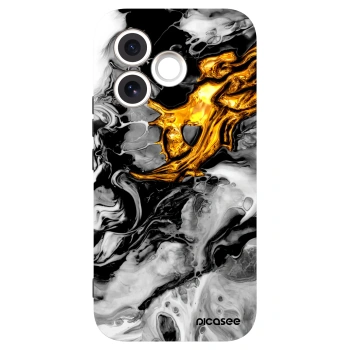 Picasee crna silikonska maskica za Honor 600 Lite - Black Gold 2