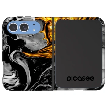Picasee Fashion Case MagSafe za Apple iPhone Ultra - Black Gold 2