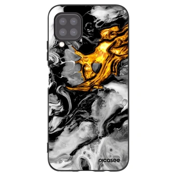Picasee crna silikonska maskica za Huawei P40 Lite - Black Gold 2