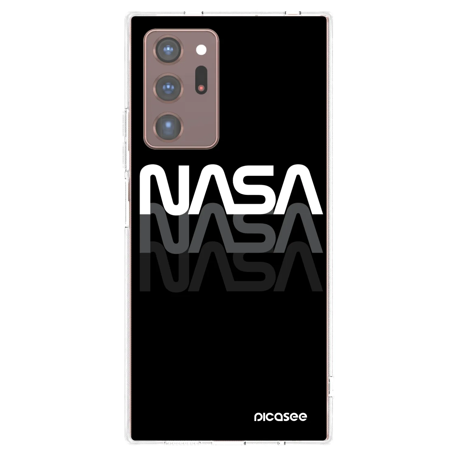 Picasee silikonska prozirna maskica za Samsung Galaxy Note 20 Ultra - NASA Triple