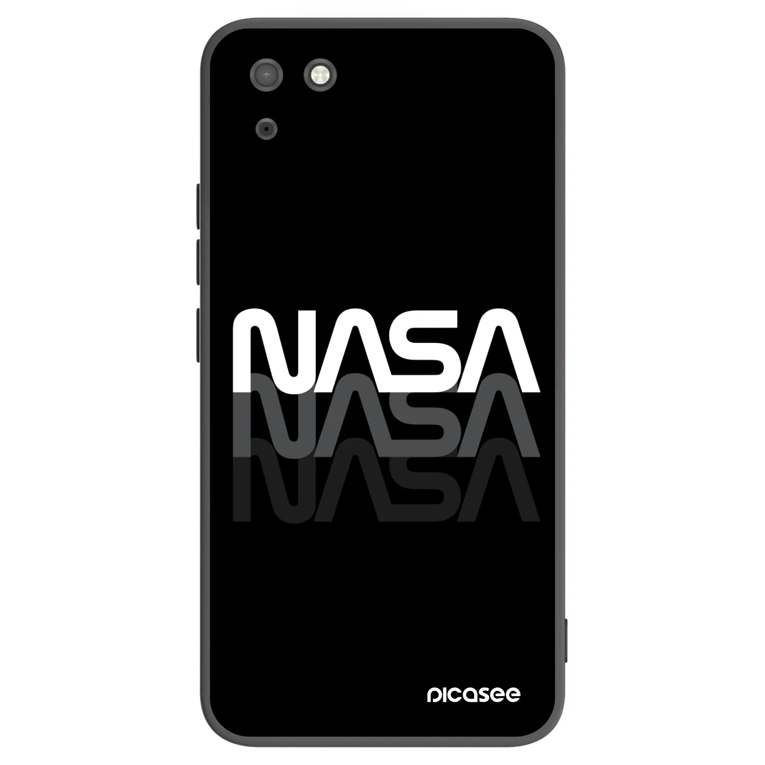 Picasee crna silikonska maskica za Huawei Y5P - NASA Triple