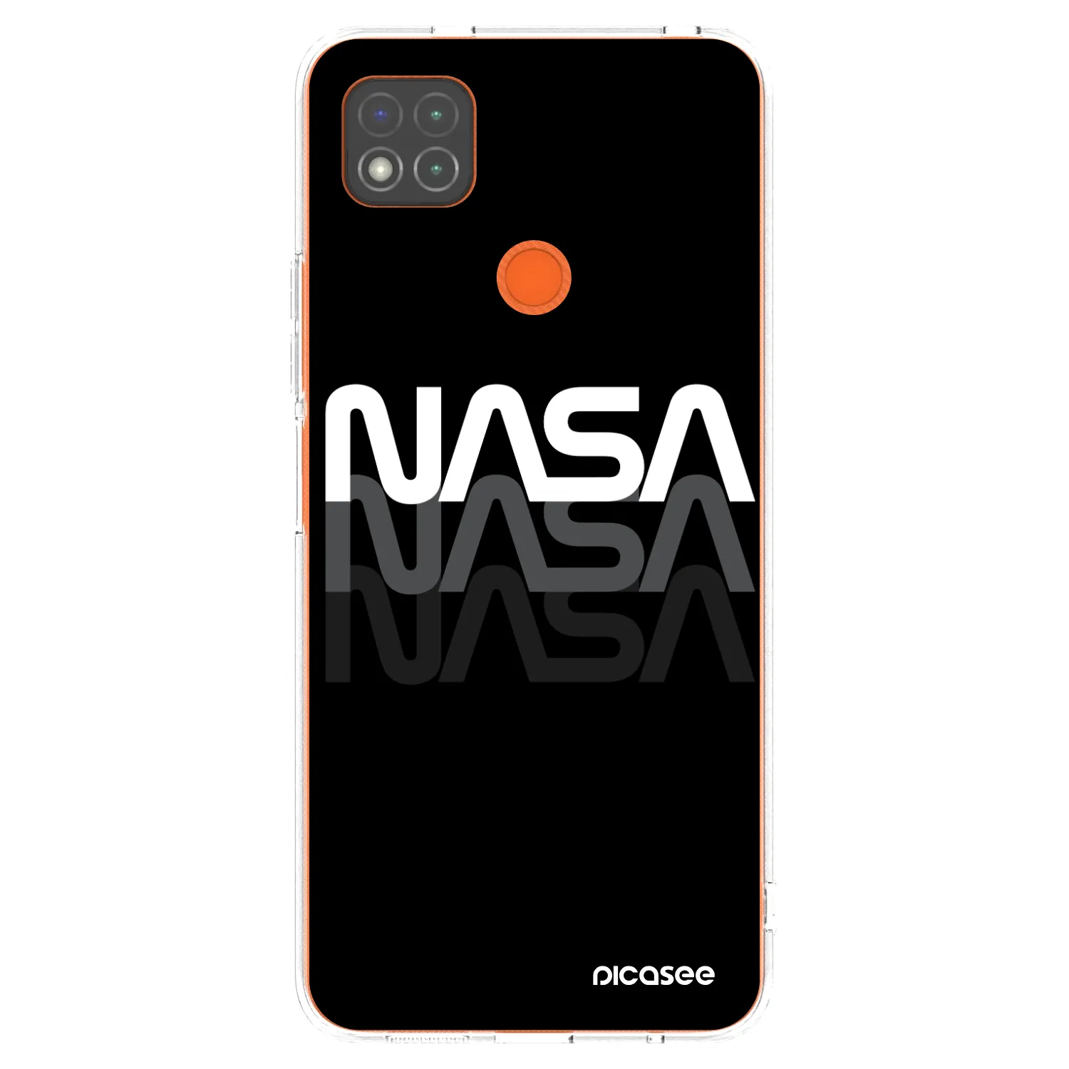 Picasee silikonska prozirna maskica za Xiaomi Redmi 9C - NASA Triple