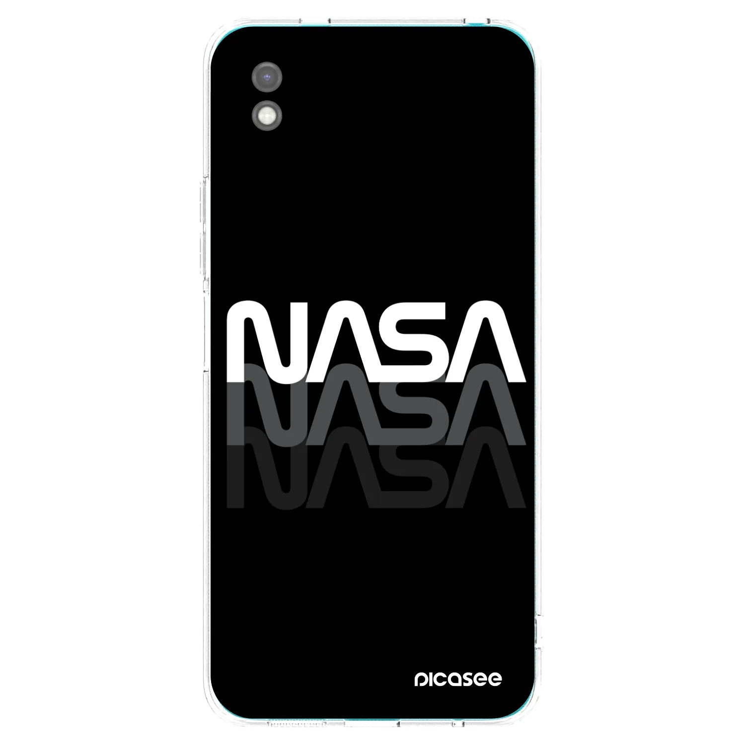 Picasee crna silikonska maskica za Xiaomi Redmi 9A - NASA Triple