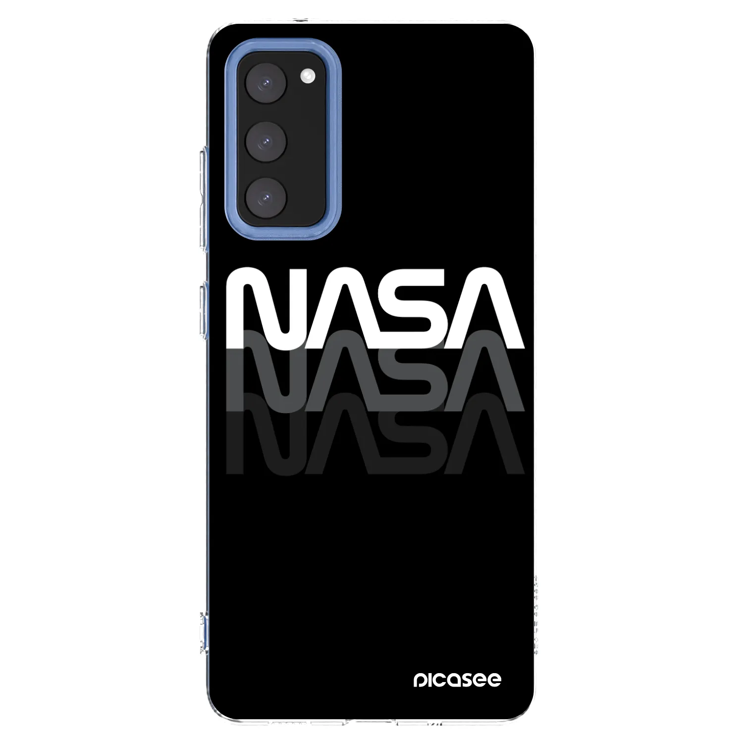 Picasee silikonska prozirna maskica za Samsung Galaxy S20 FE - NASA Triple