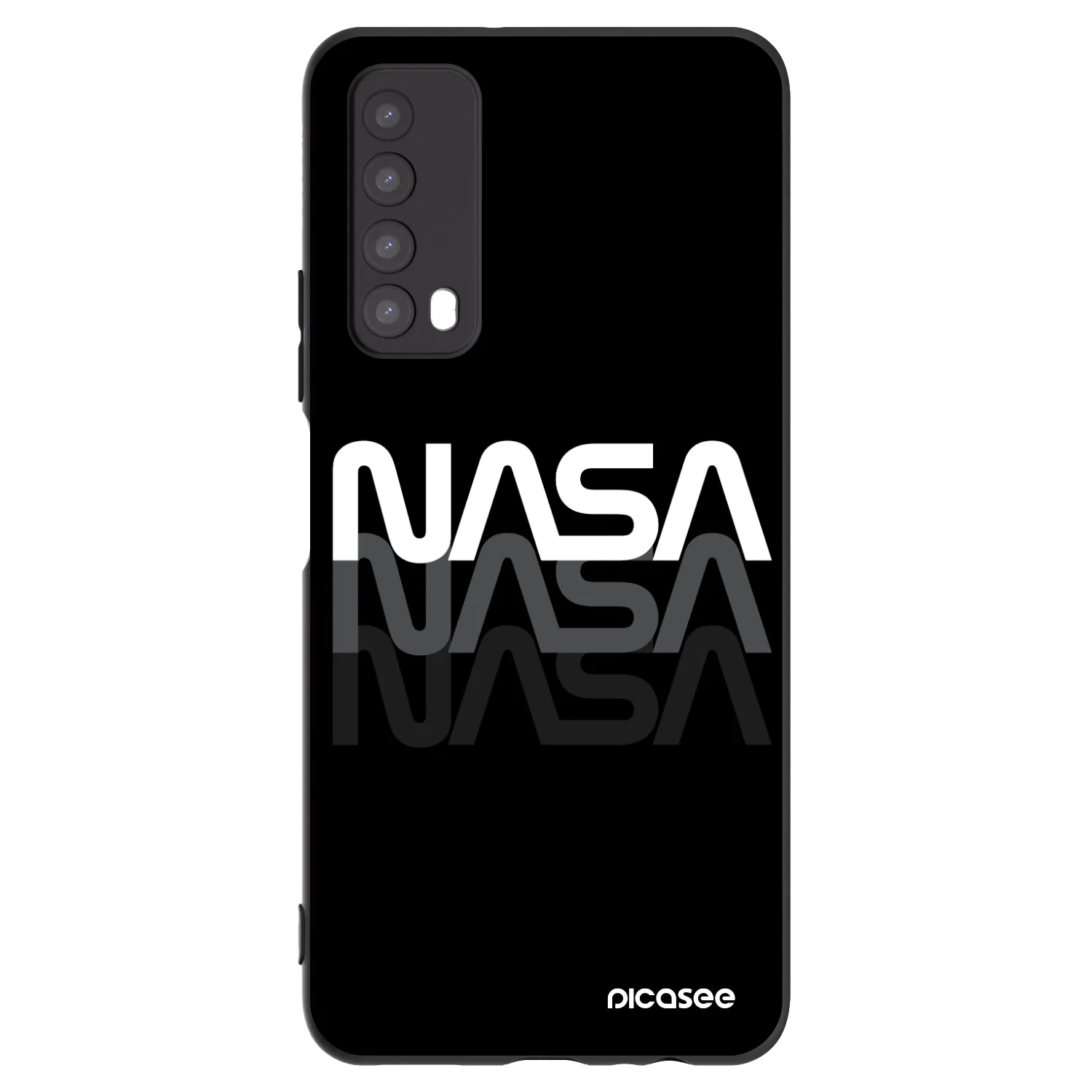 Picasee crna silikonska maskica za Huawei P Smart 2021 - NASA Triple