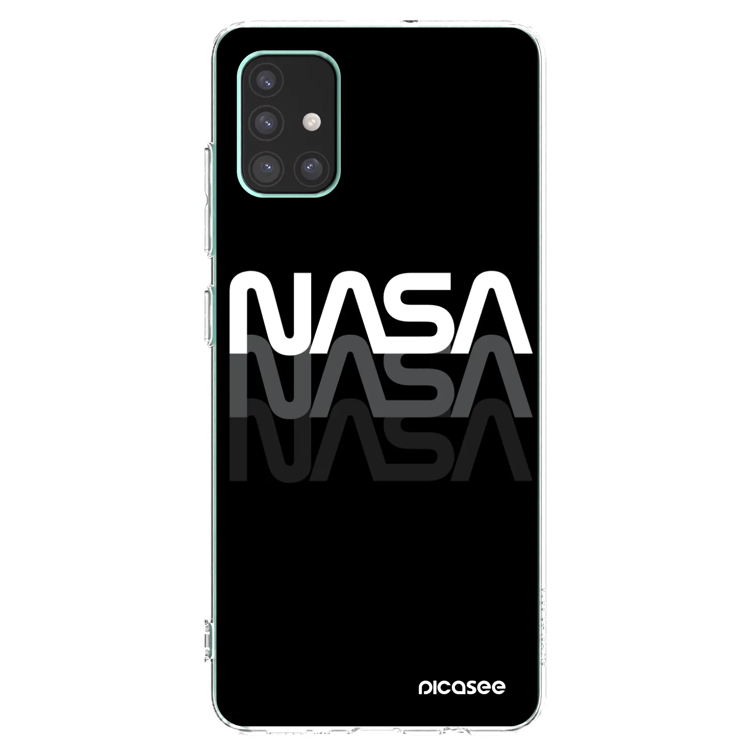 Picasee silikonska prozirna maskica za Samsung Galaxy M51 M515F - NASA Triple
