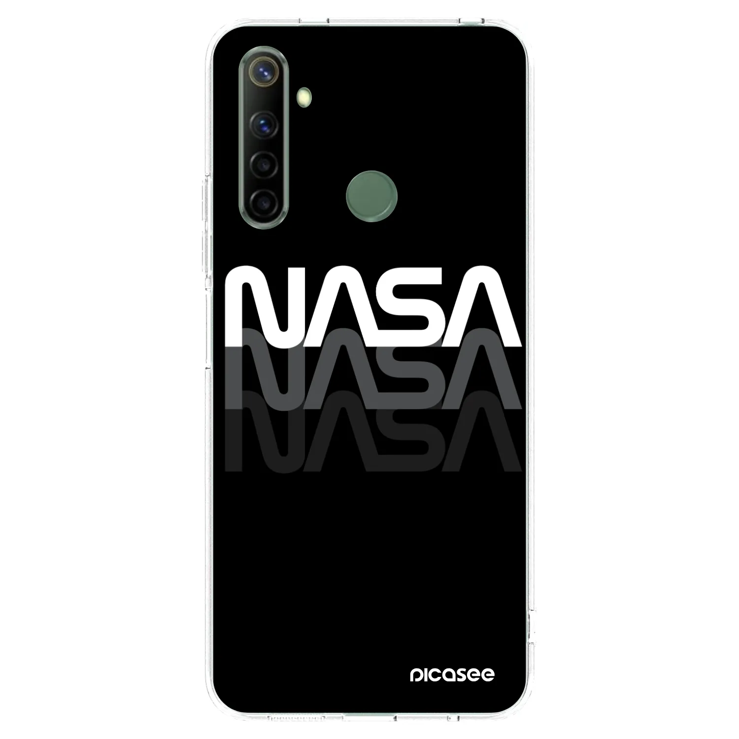 Picasee silikonska prozirna maskica za Realme 6i - NASA Triple