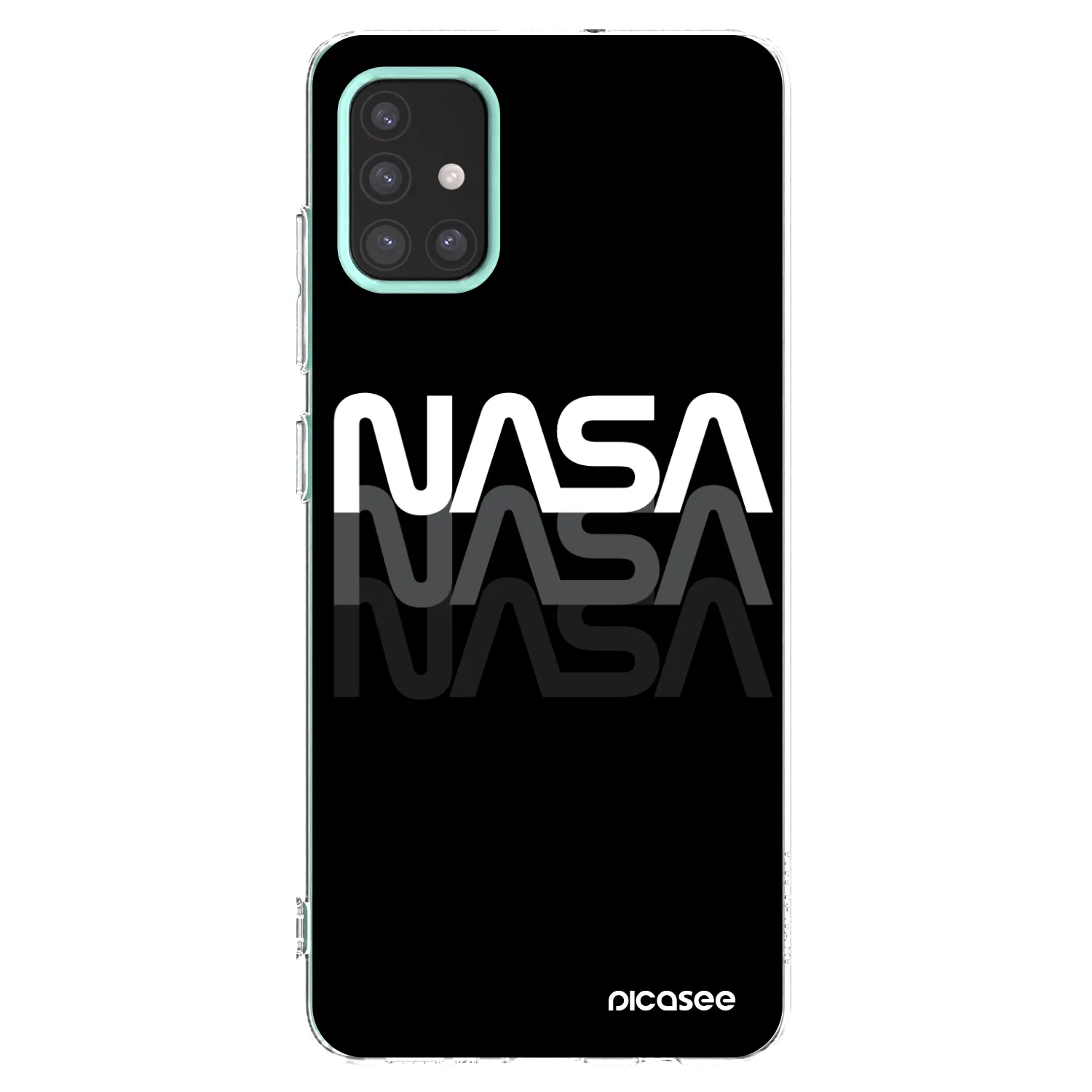 Picasee silikonska prozirna maskica za Samsung Galaxy M31s - NASA Triple