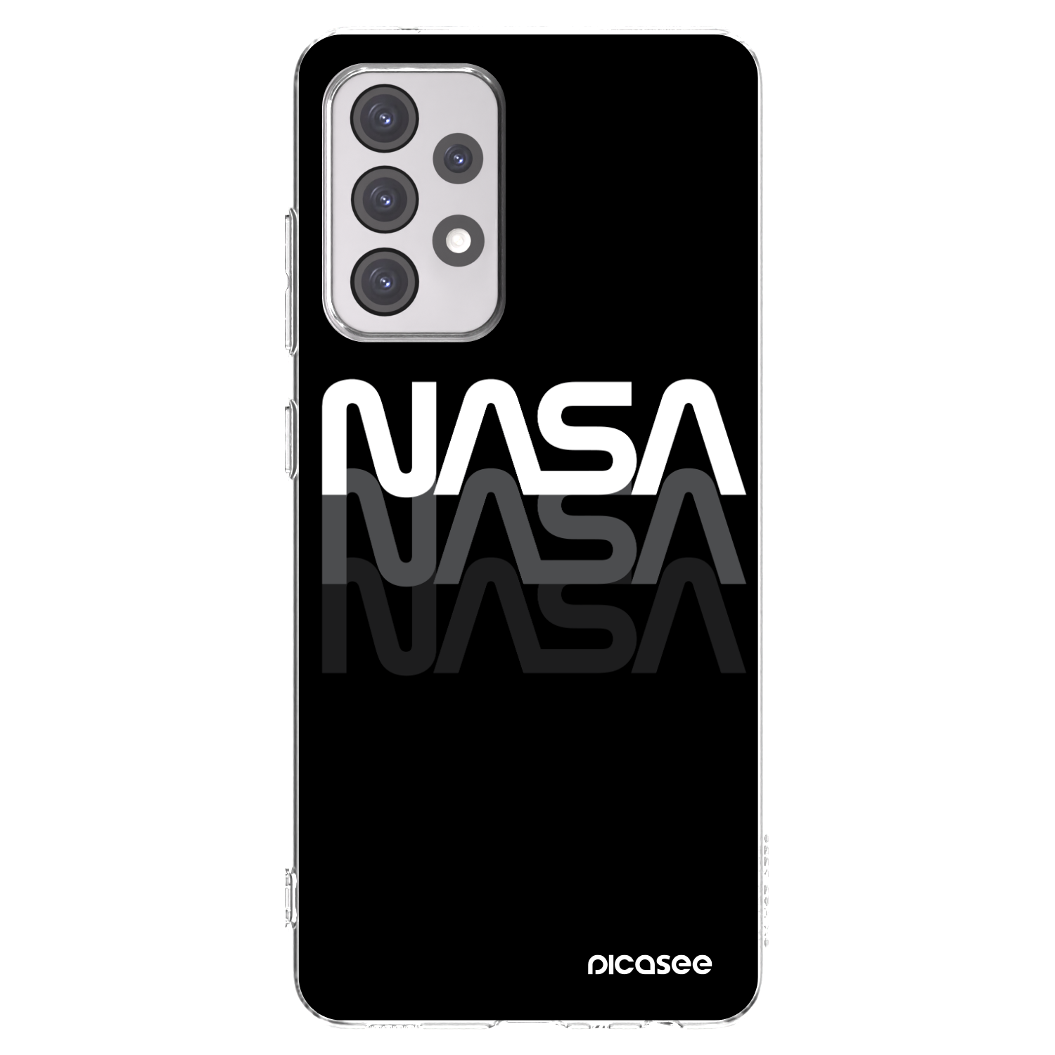 Picasee silikonska prozirna maskica za Samsung Galaxy A52 5G A525F - NASA Triple