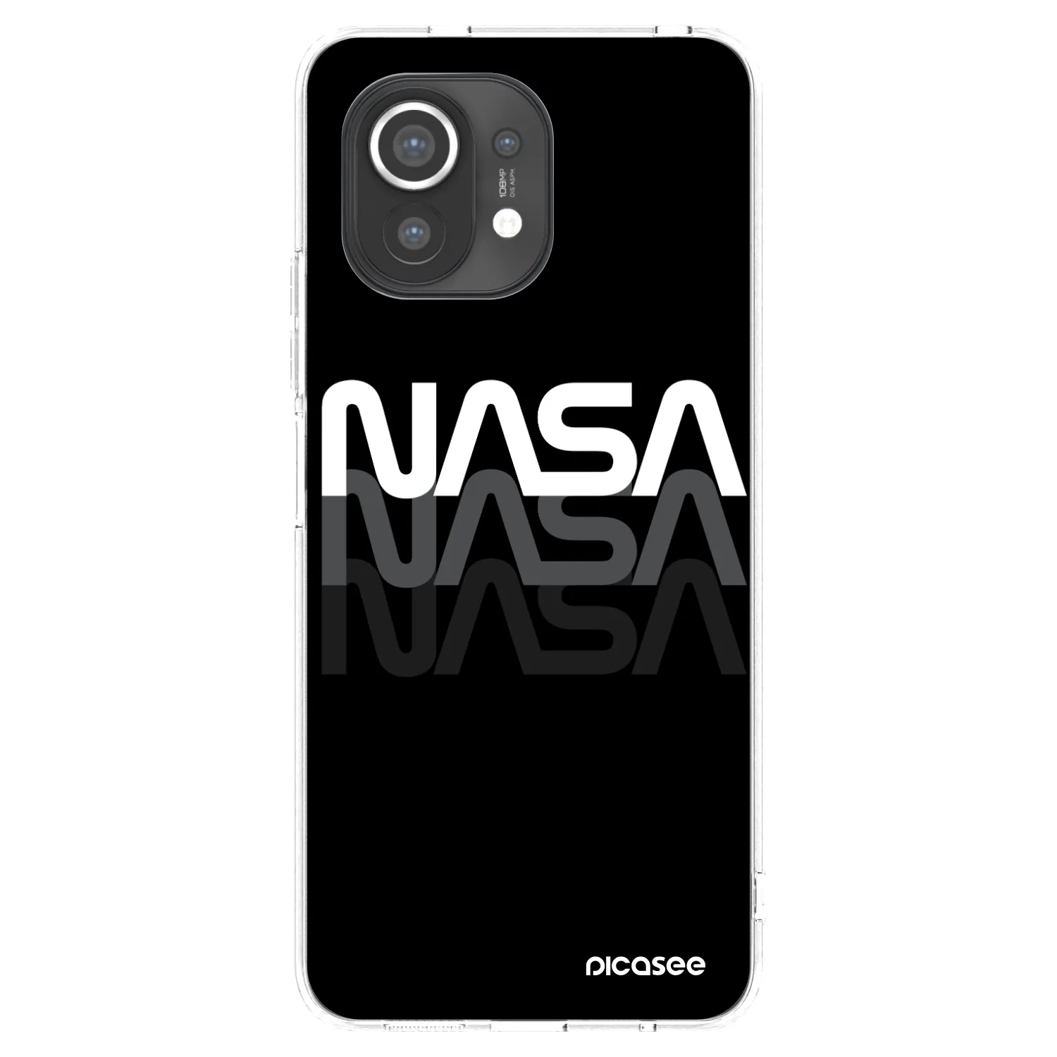 Picasee silikonska prozirna maskica za Xiaomi Mi 11 - NASA Triple