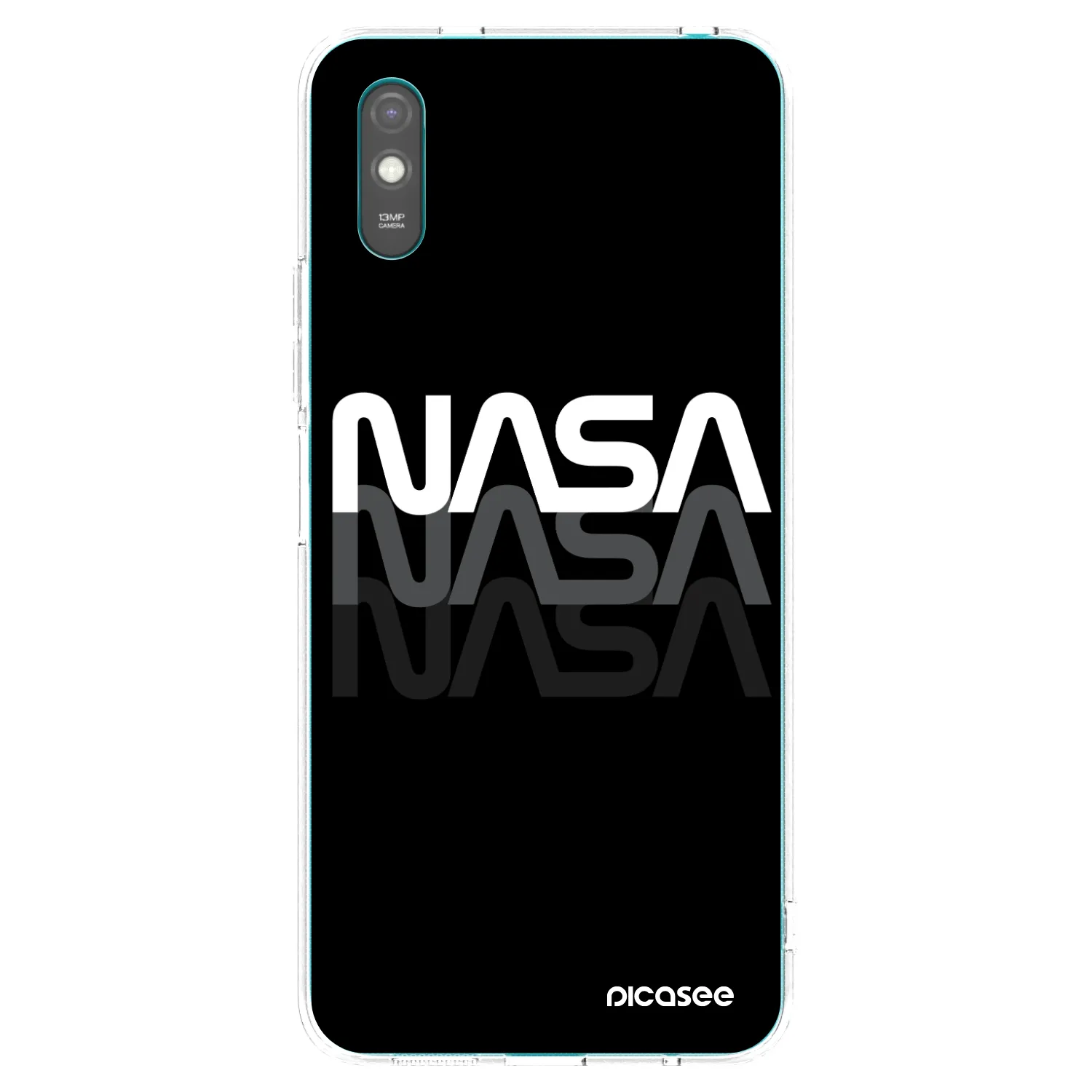 Picasee silikonska prozirna maskica za Xiaomi Redmi 9AT - NASA Triple