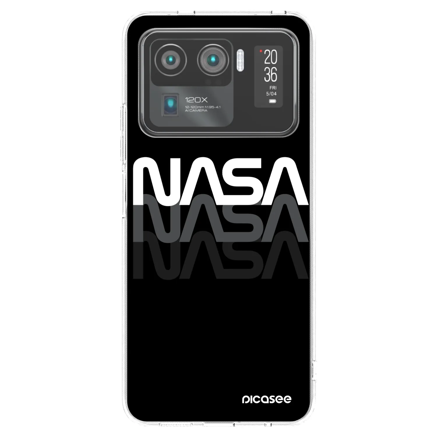 Picasee silikonska prozirna maskica za Xiaomi Mi 11 Ultra - NASA Triple