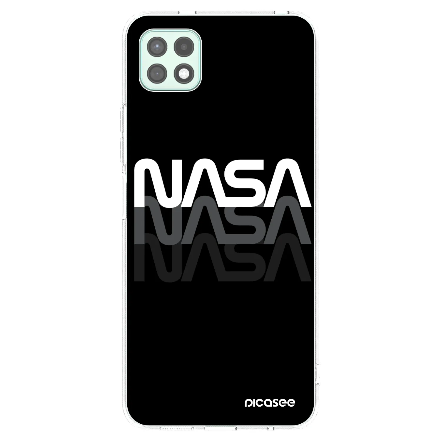 Picasee silikonska prozirna maskica za Samsung Galaxy A22 A226B 5G - NASA Triple