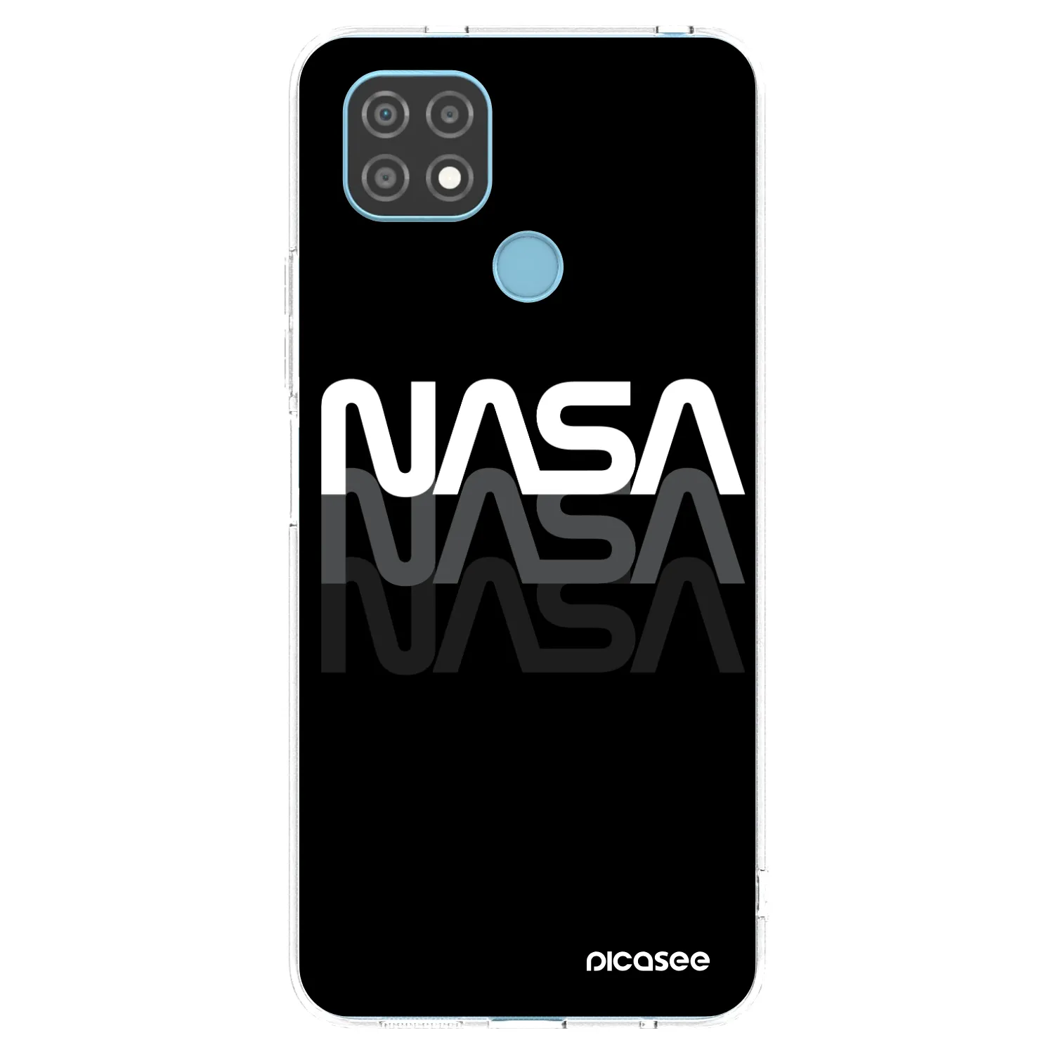 Picasee silikonska prozirna maskica za Realme C21 - NASA Triple