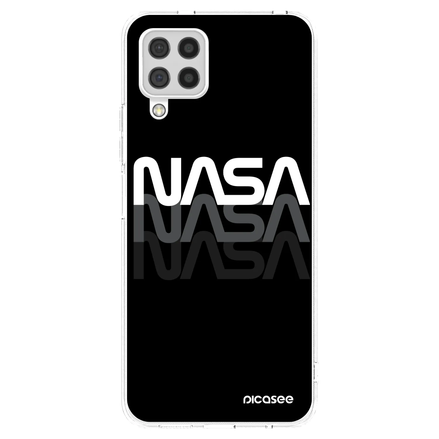 Picasee silikonska prozirna maskica za Samsung Galaxy A22 A225F 4G - NASA Triple