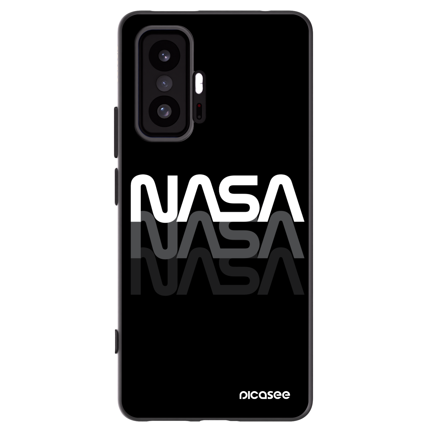 Picasee crna silikonska maskica za Xiaomi 11T - NASA Triple