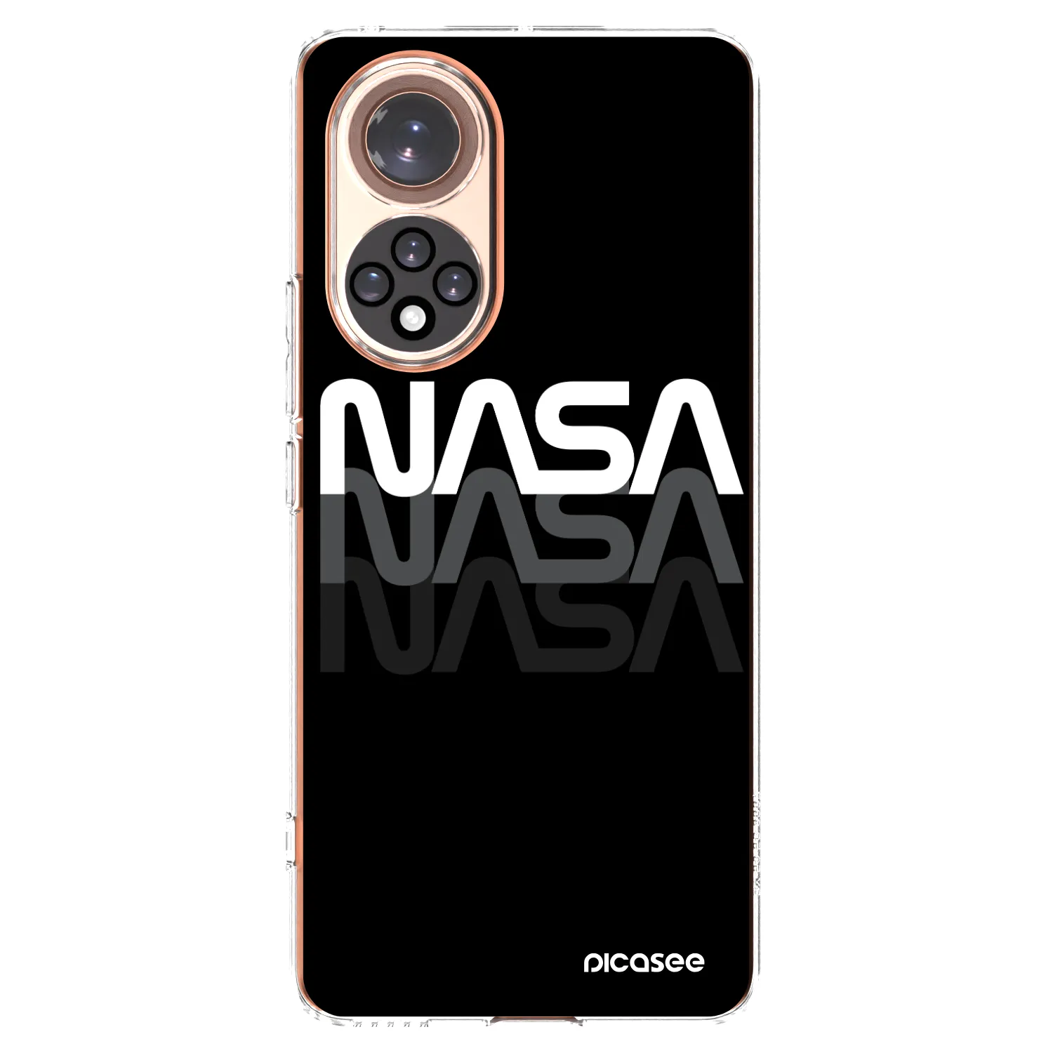 Picasee silikonska prozirna maskica za Honor 50 5G - NASA Triple