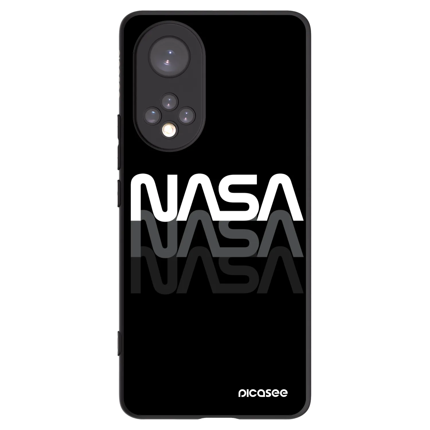 Picasee crna silikonska maskica za Huawei Nova 9 - NASA Triple