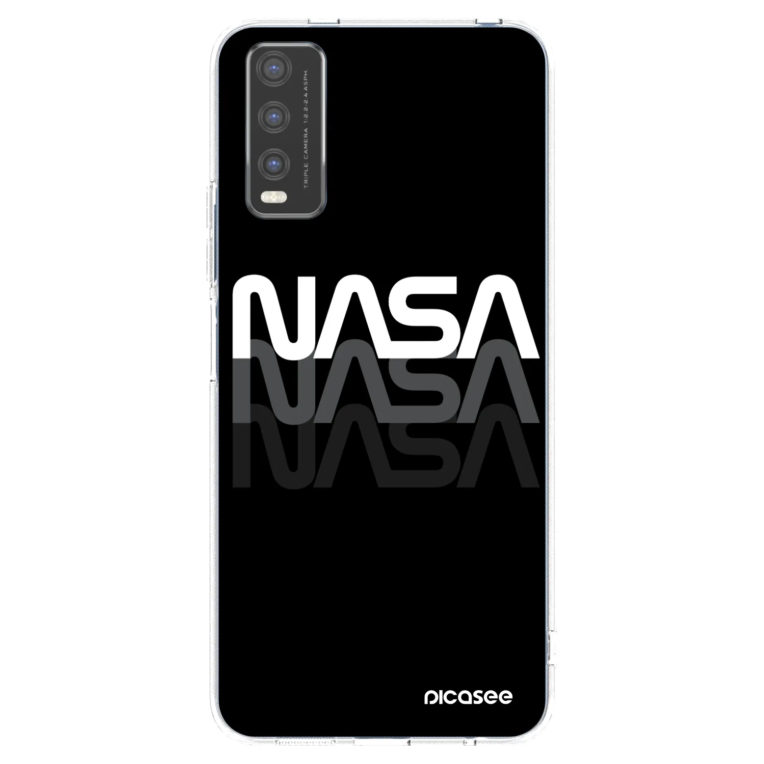 Picasee silikonska prozirna maskica za Vivo Y20s - NASA Triple