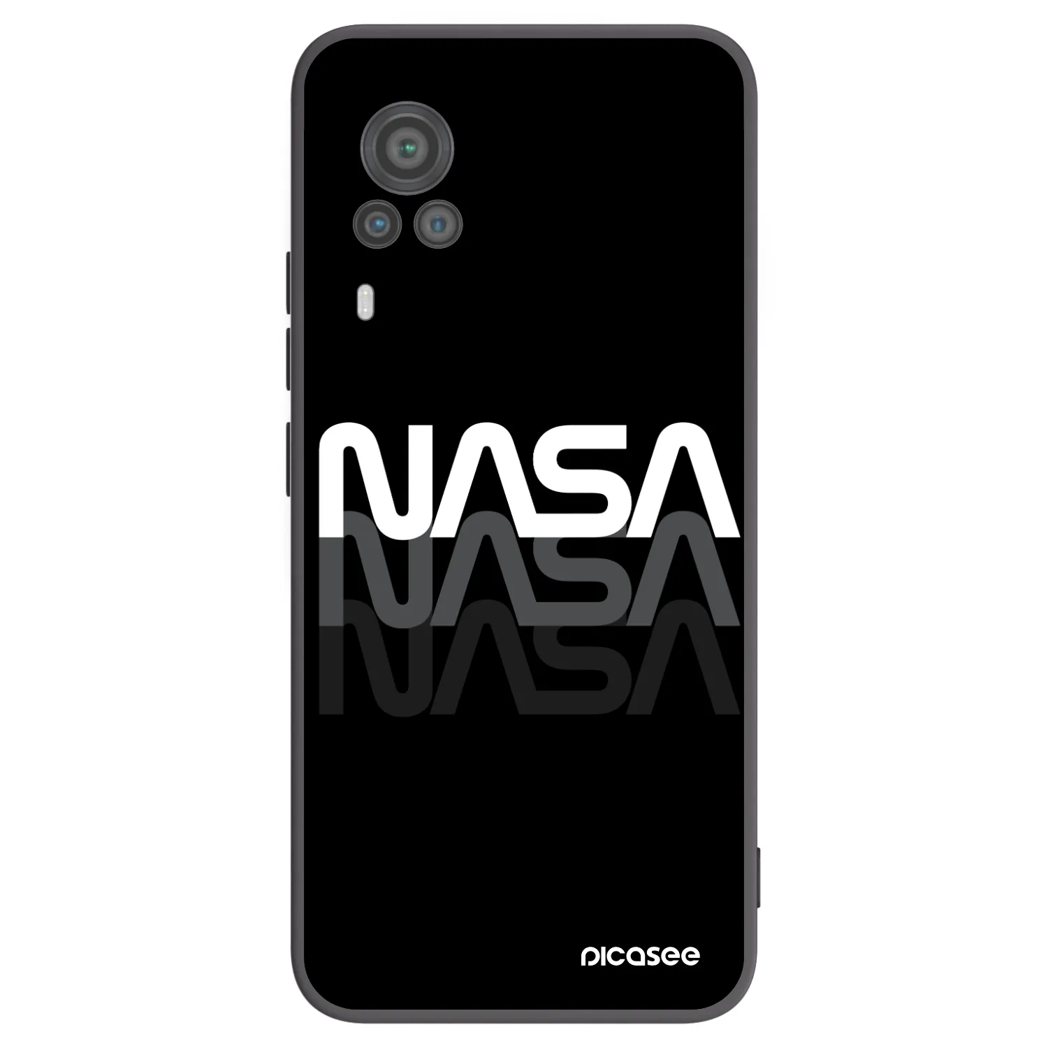 Picasee crna silikonska maskica za Vivo X60 Pro 5G - NASA Triple
