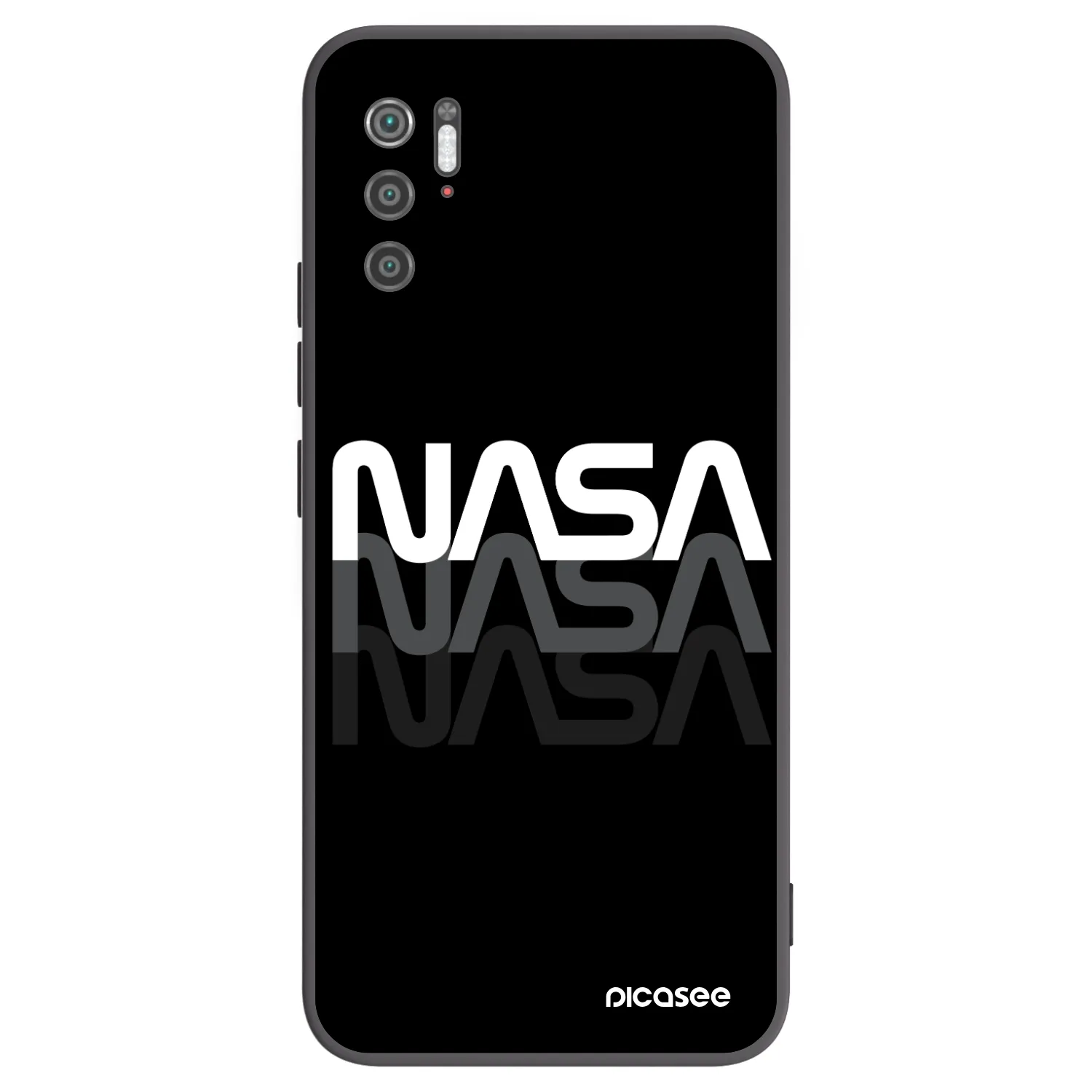 Picasee crna silikonska maskica za Xiaomi Poco M3 Pro 5G - NASA Triple
