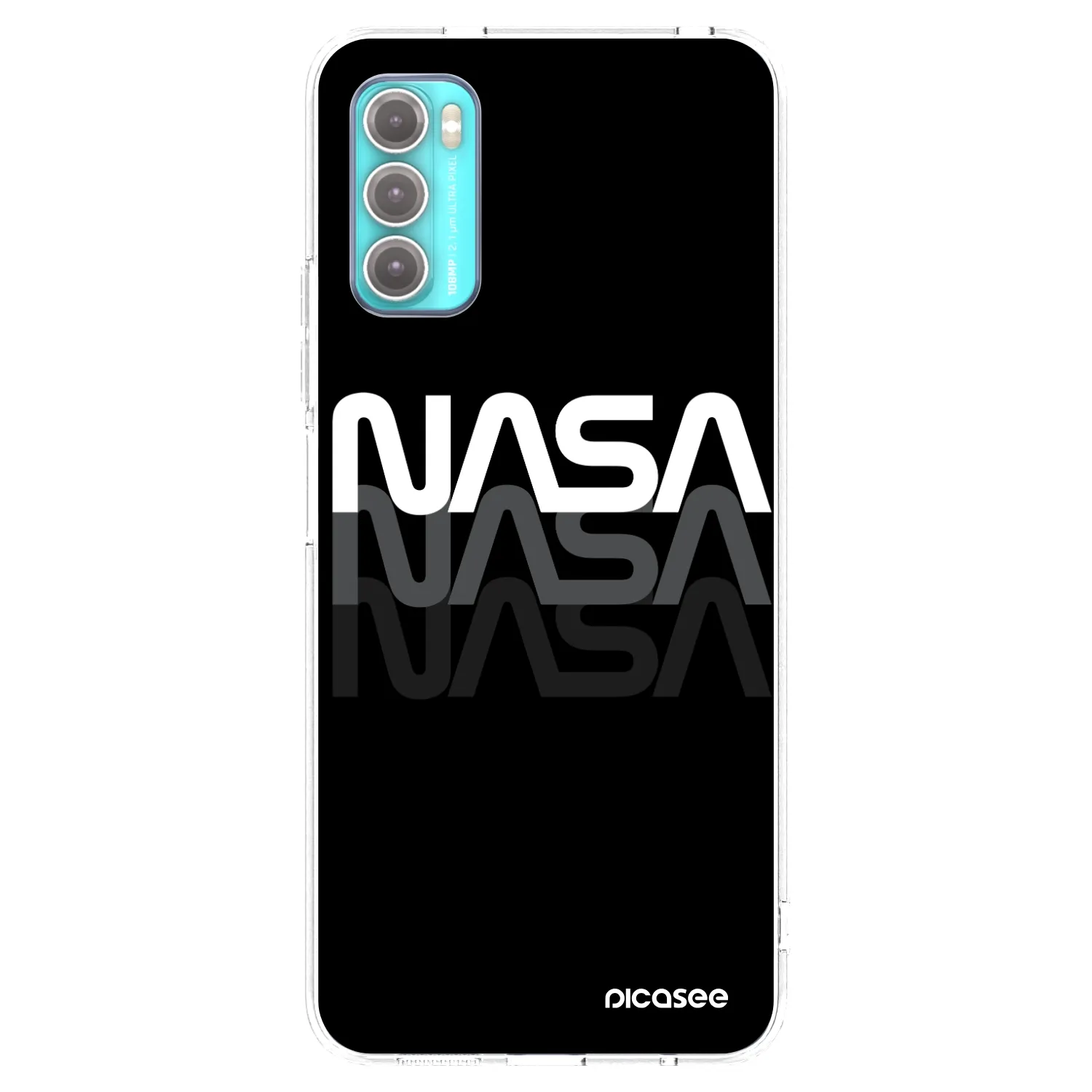 Picasee silikonska prozirna maskica za Motorola Moto G60 - NASA Triple