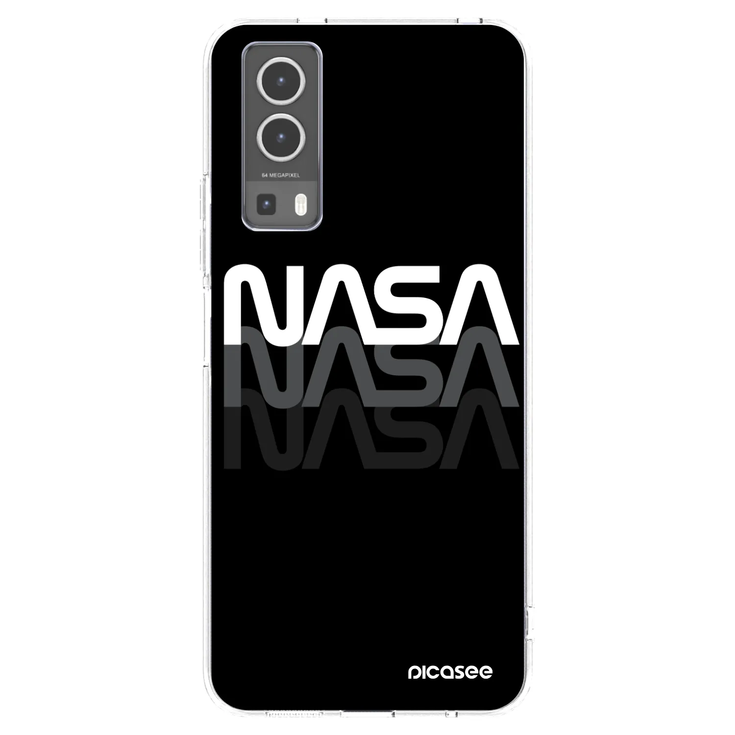 Picasee silikonska prozirna maskica za Vivo Y72 5G - NASA Triple