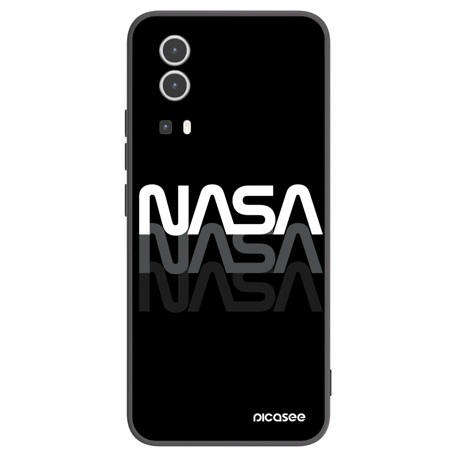 Picasee crna silikonska maskica za Vivo Y72 5G - NASA Triple