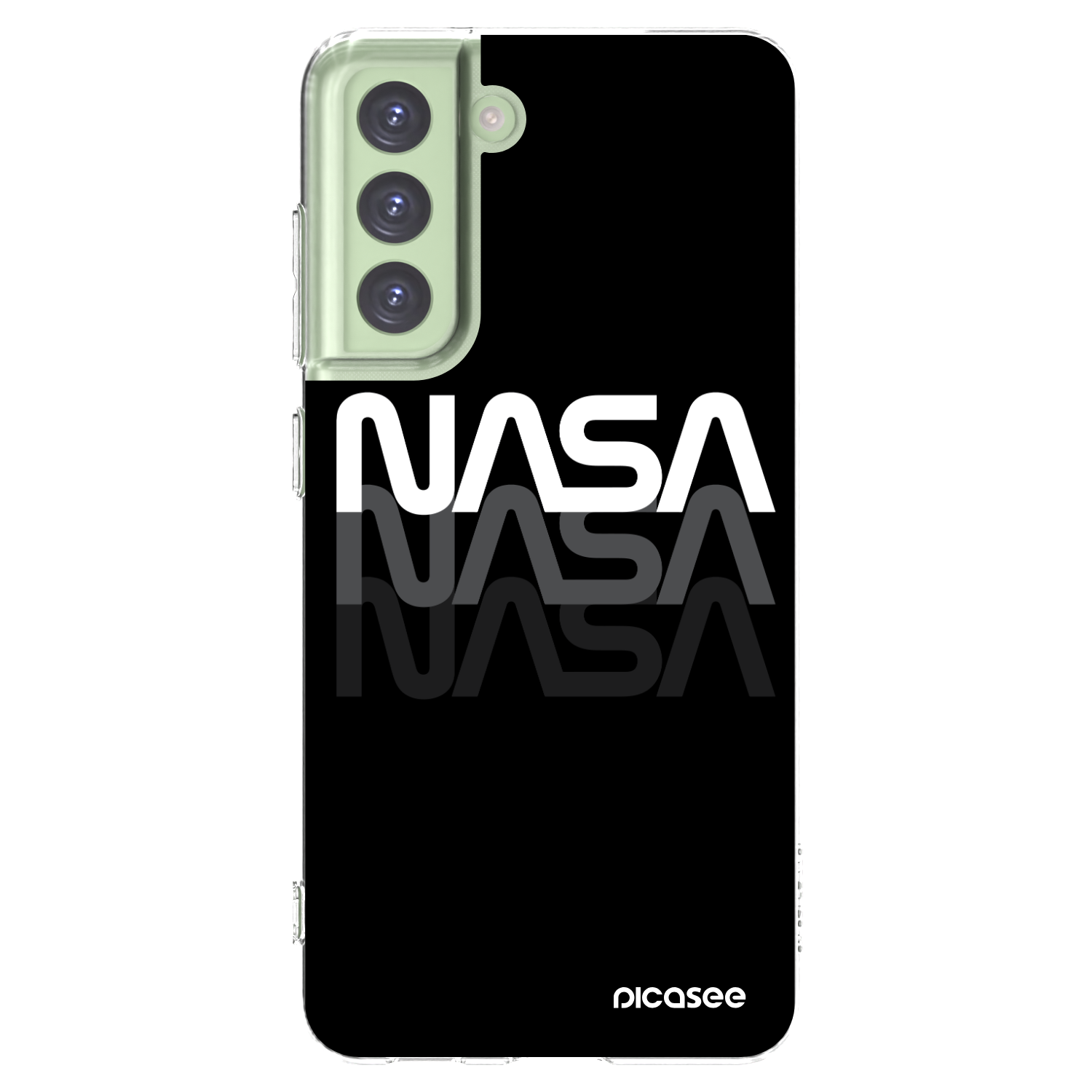 Picasee silikonska prozirna maskica za Samsung Galaxy S21 FE 5G - NASA Triple