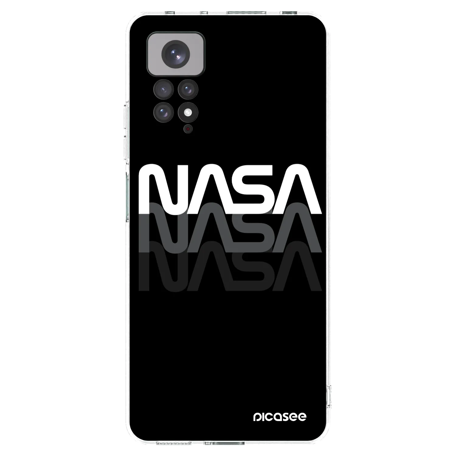 Picasee silikonska prozirna maskica za Xiaomi Redmi Note 11S 4G - NASA Triple