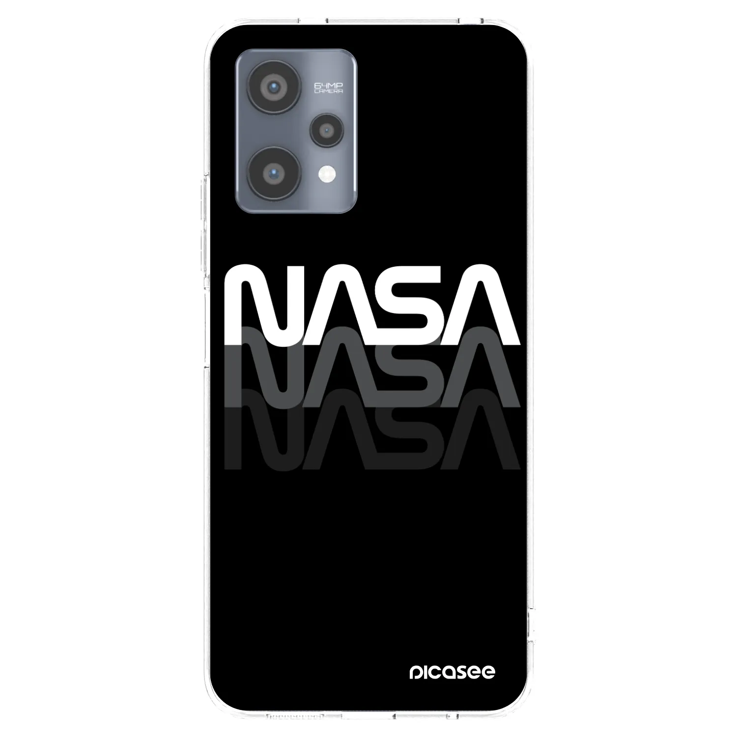 Picasee silikonska prozirna maskica za Realme 9 Pro 5G - NASA Triple