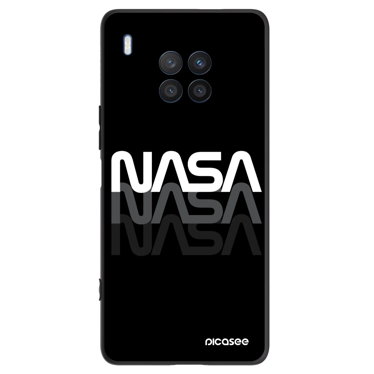 Picasee crna silikonska maskica za Honor 50 Lite - NASA Triple