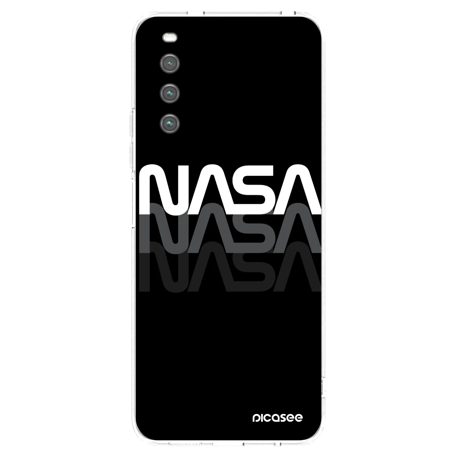 Picasee silikonska prozirna maskica za Sony Xperia 10 IV 5G - NASA Triple