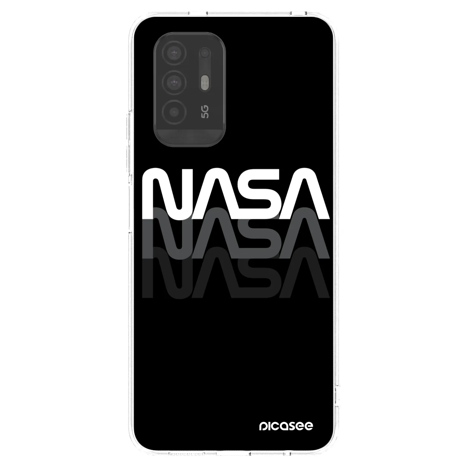Picasee silikonska prozirna maskica za OPPO A94 5G - NASA Triple