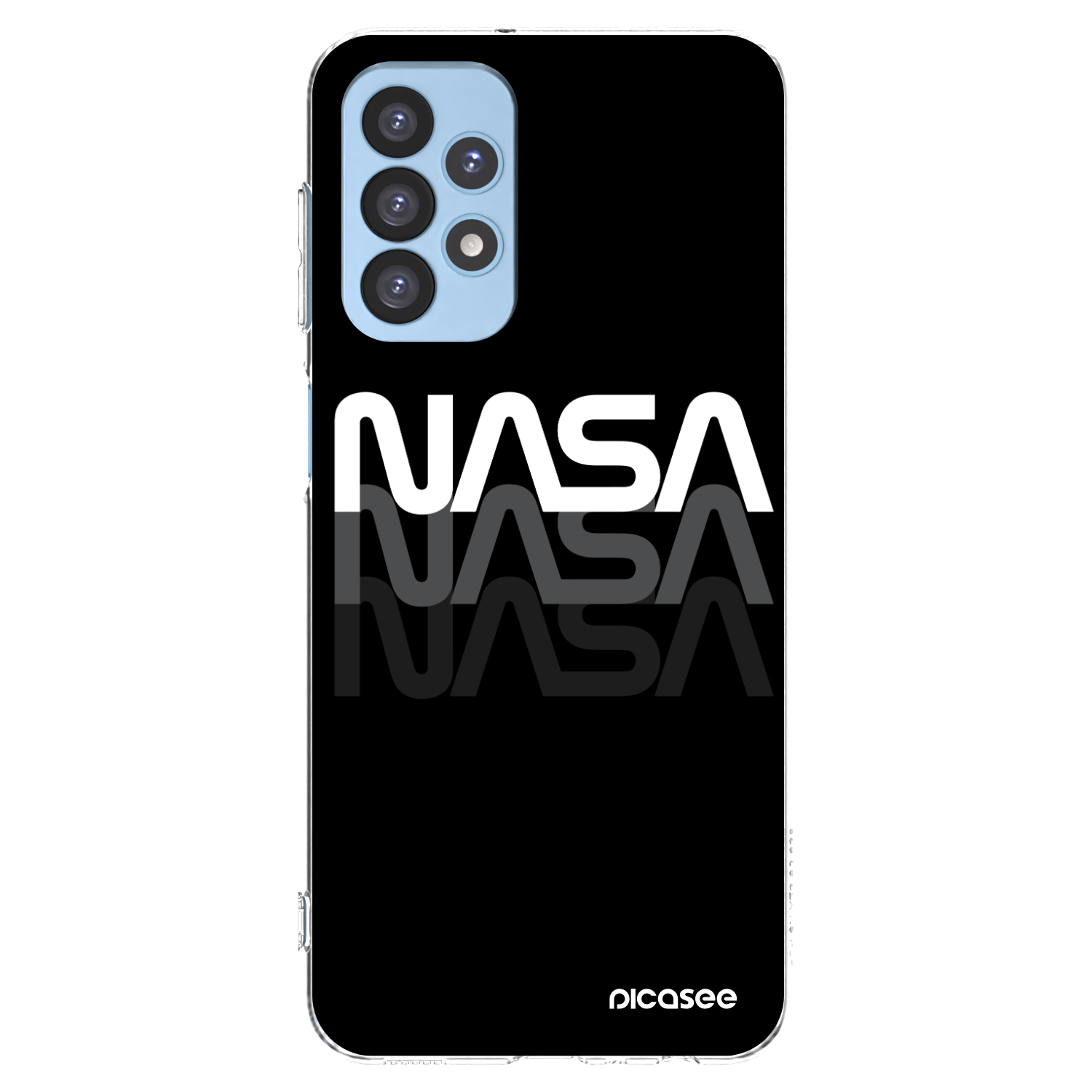 Picasee silikonska prozirna maskica za Samsung Galaxy A23 A235F 4G - NASA Triple
