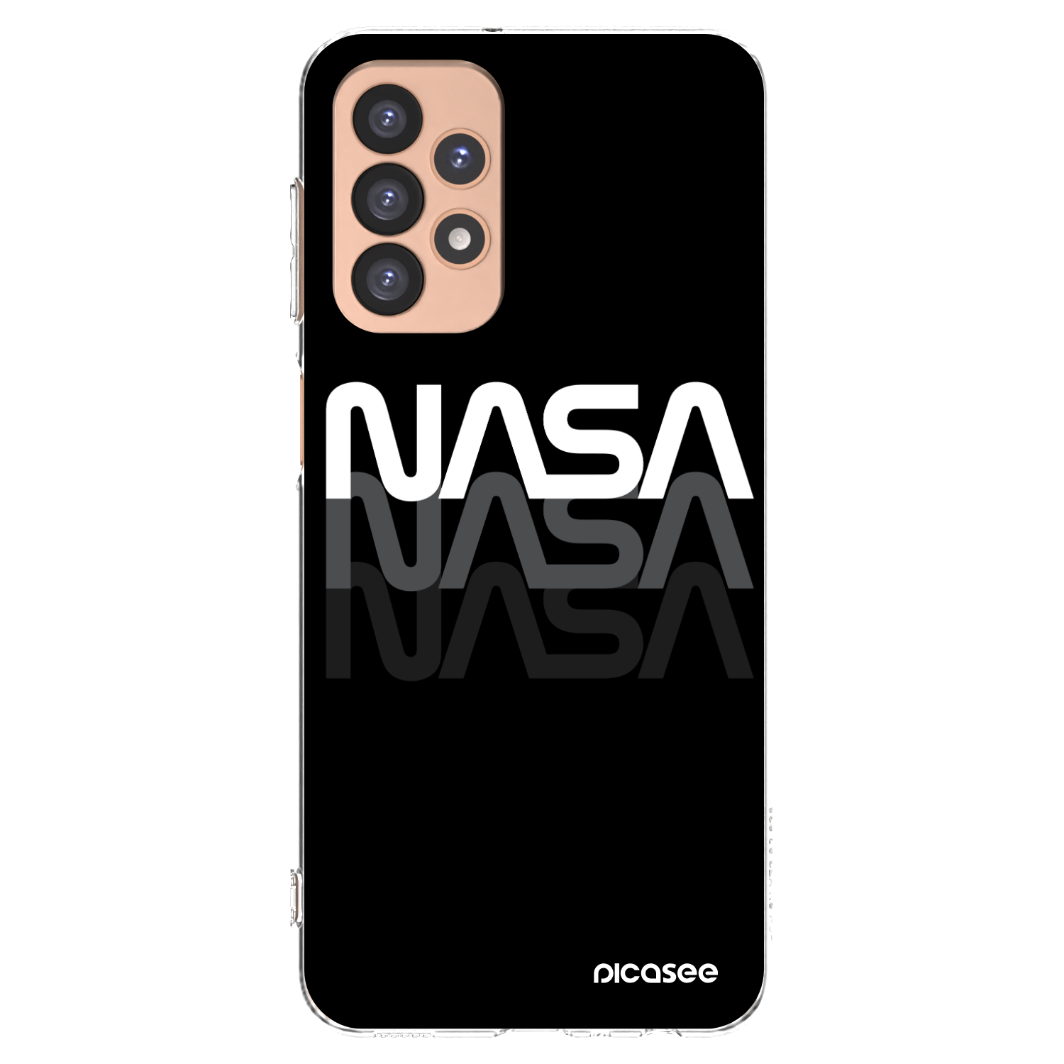 Picasee silikonska prozirna maskica za Samsung Galaxy A23 A236B 5G - NASA Triple