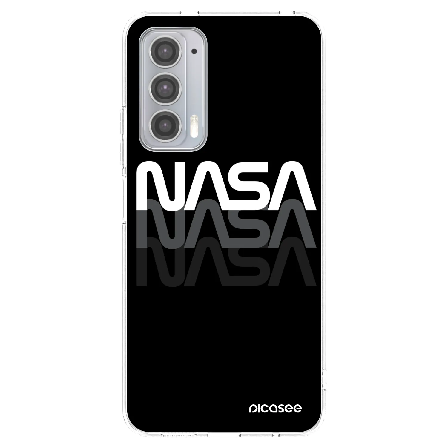 Picasee silikonska prozirna maskica za Motorola Edge 20 - NASA Triple