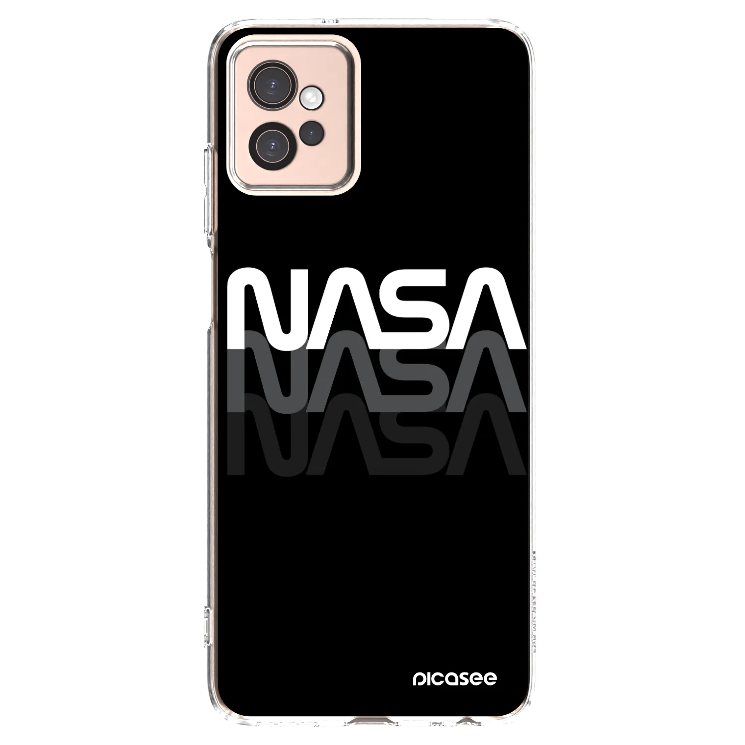 Picasee silikonska prozirna maskica za Motorola Moto G32 - NASA Triple