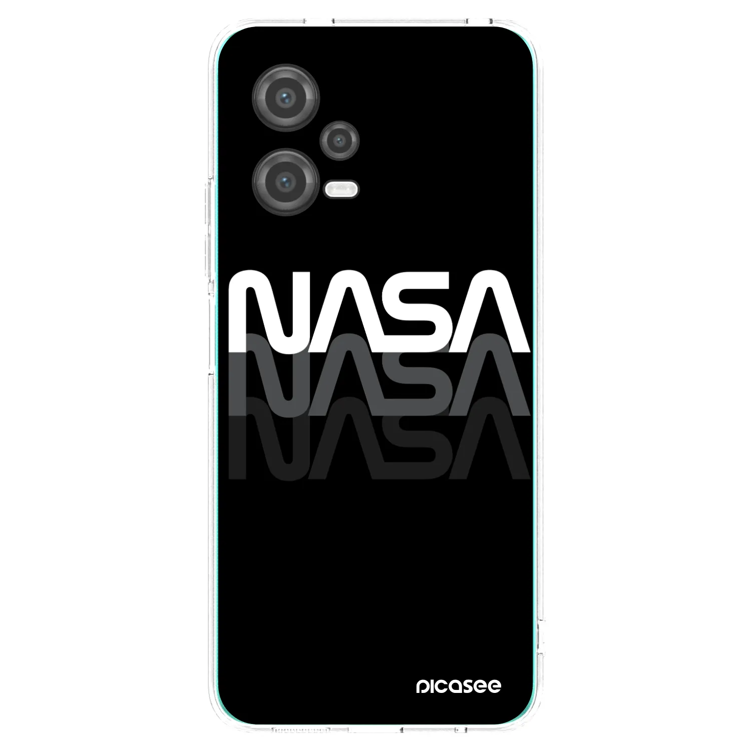 Picasee silikonska prozirna maskica za Xiaomi Poco X5 - NASA Triple