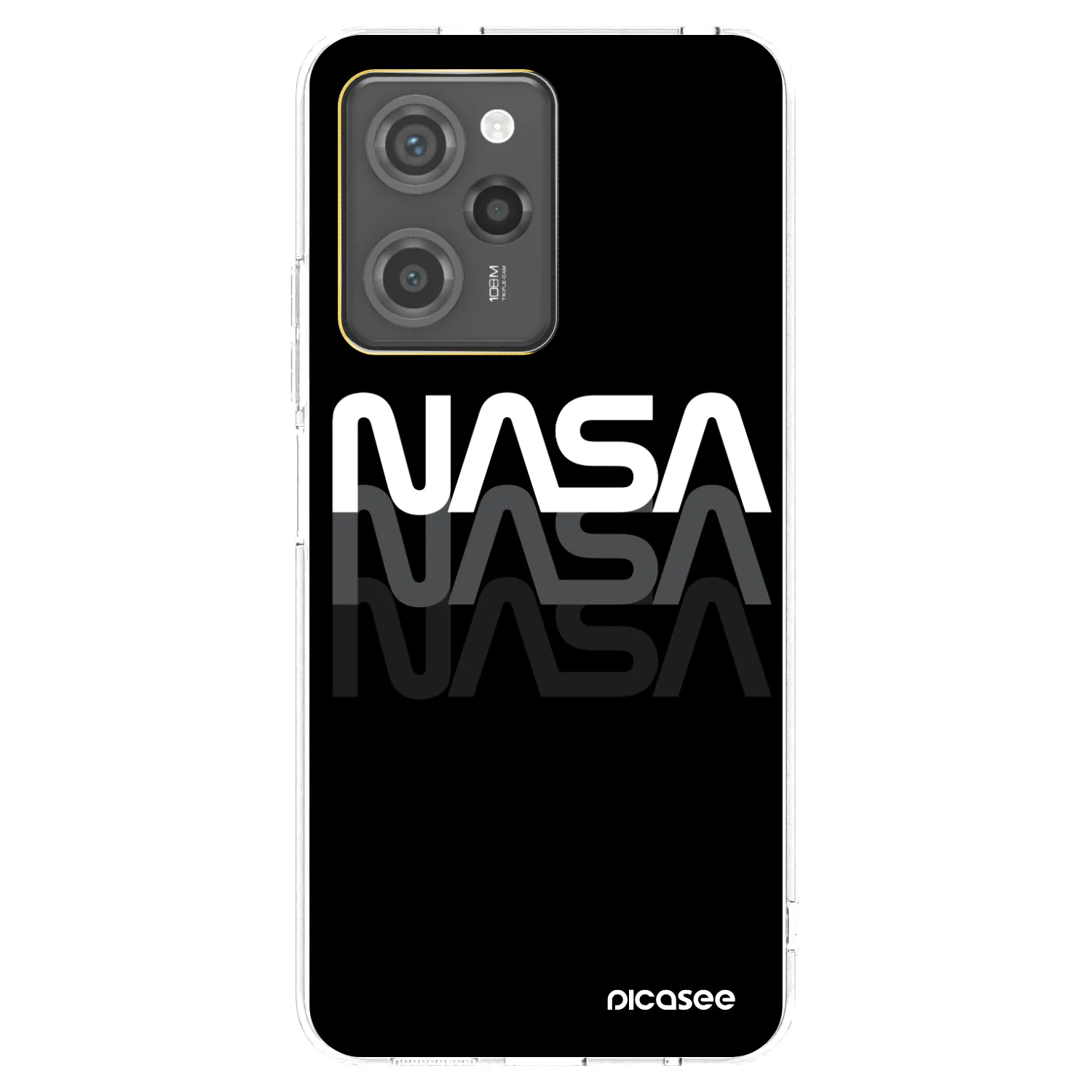 Picasee silikonska prozirna maskica za Xiaomi Poco X5 Pro - NASA Triple