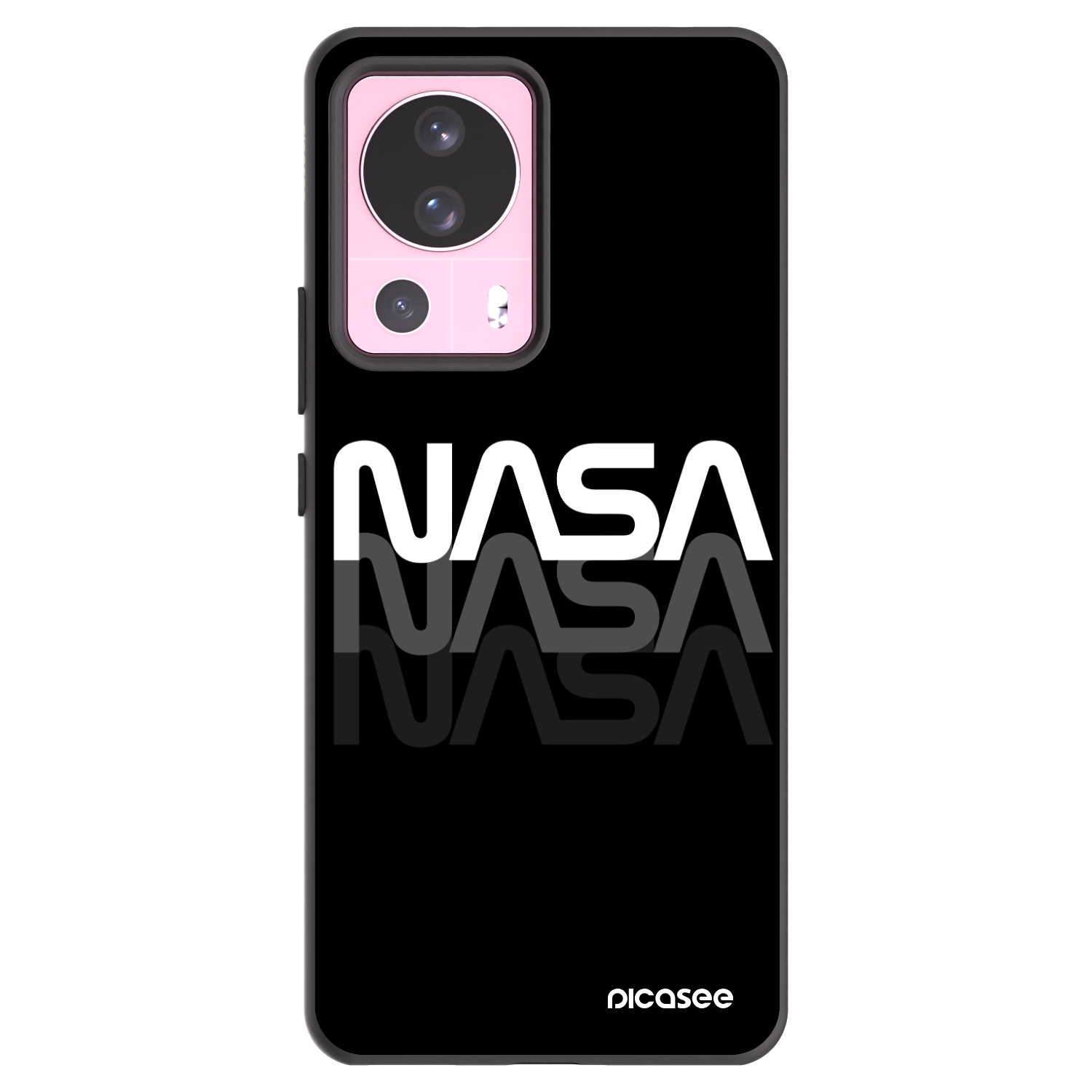 Picasee crna silikonska maskica za Xiaomi 13 Lite - NASA Triple