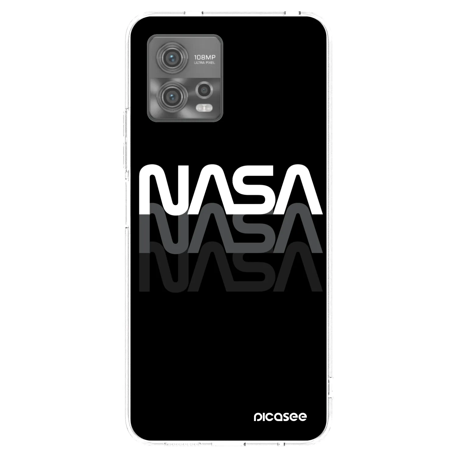 Picasee silikonska prozirna maskica za Motorola Moto G72 - NASA Triple
