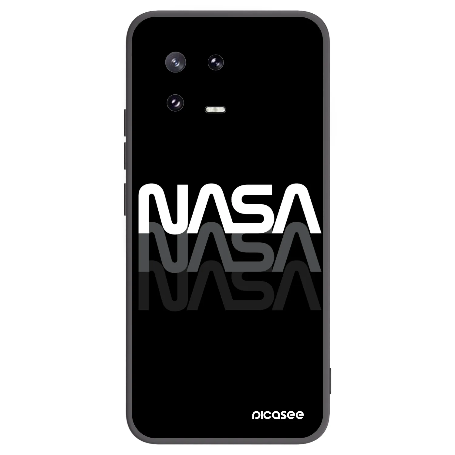 Picasee crna silikonska maskica za Xiaomi 13 Pro - NASA Triple